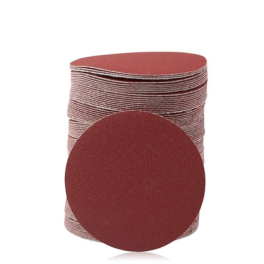 SPEEDWOX Hook and Loop Sanding Discs 100pcs 3 Inch 240 Grit Sandpaper for Wood Drill Grinder Rotary Tools No Hole
