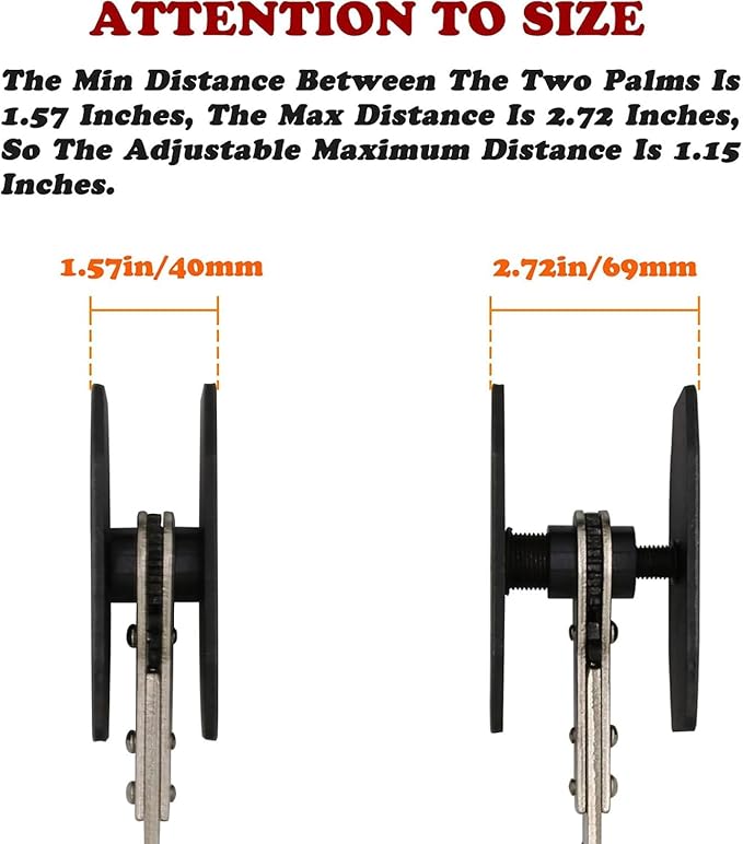 Brake Tools, Brake Caliper Tool, 4 in 1 Universal Disc Brake Caliper Compression Tool, Caliper Piston Compressor Tool with 2 Brake Caliper Hooks