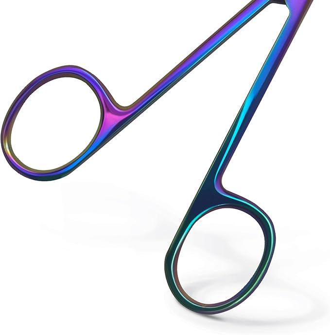 North Bend Craft Scissors 4.5" Rainbow - Precision Cutting Shears, Multicolor Crafting Scissors - for DIY Projects & Craft Tasks