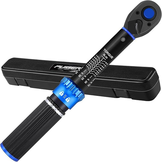 1/4" Drive Small Torque Wrench 1-8 Nm (8.85-70.8 in lb) 짹3% Precision, Dual-Direction 72-Tooth Click Torque Wrench for Bicycle, Electronics, Small Engine Repair, and Delicate Fasteners
