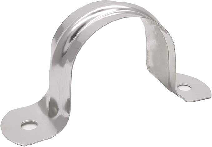 SDY 20 Pcs 1.2" Stainless Steel Pipe Strap, U Bracket, Heavy Duty Pipe Clamp (40mm)