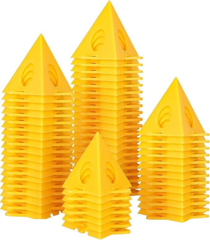 36pcs Painters PyramidStands - Paint Triangle Stands竊똏aint Stands for Painting竊똌ini Cone Paint Stands for Cabinet and Door Risers Support (36)