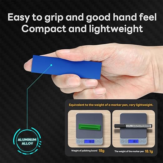 stedi Metal Sanding Sticks 4PCS, Hobby Model Tools for Gundam, Scale Military Model, 3D Resin Parts, Wood, Perfect for Sanding Small Areas, Blue