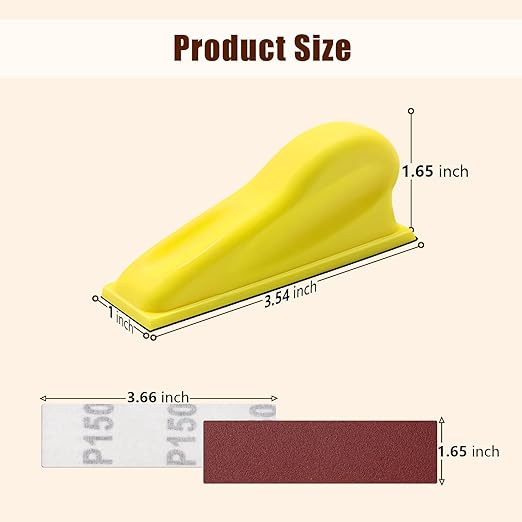 131Pcs Micro Sander Kit, 3.5??x 1??Detail Hand Sander for Crafting,Mini Sandpaper Assortment of 40-1000 Grit for Small Projects DIY Crafts Wood Metal Polishing Tight Narrow Spaces