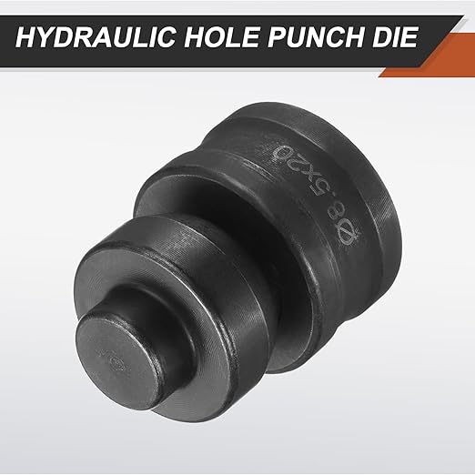 HARFINGTON Hydraulic Hole Punch Die 過8.5횞20mm Slot Hole 40Cr Steel Electric Punching Kit for CH60 Electric Punching Machine, Black