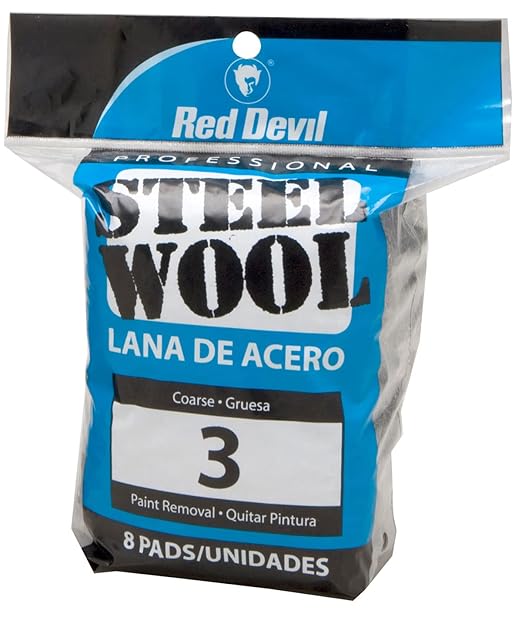 Red Devil 0326 Steel Wool, 3 Coarse, (Pack of 48)