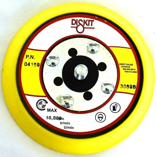 GripIt Sanding Pad 04159: Firm, 4", Hook, 0 Hole, Low Profile Made in USA
