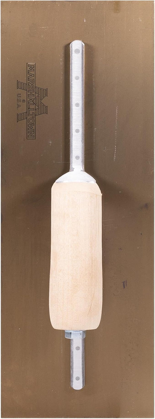 MARSHALLTOWN Curry Style Trowel, 14x5 Inches, Ideal for Plastering and EIFS, Made in the USA, 103CST