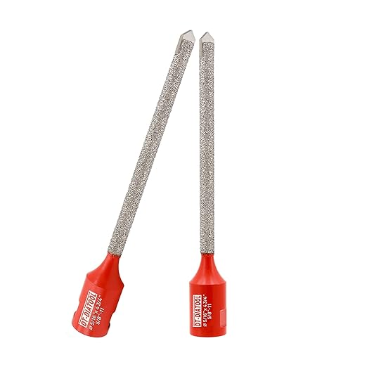 DT-DIATOOL Diamond Mortar Raking Bit - Tuck Pointing Bit with Carbide Tipped for Granite Marble Concrete Masonry Stone Removals Vacuum Brazed Bit 5/8-11 Thread(8 * 121mm)*2
