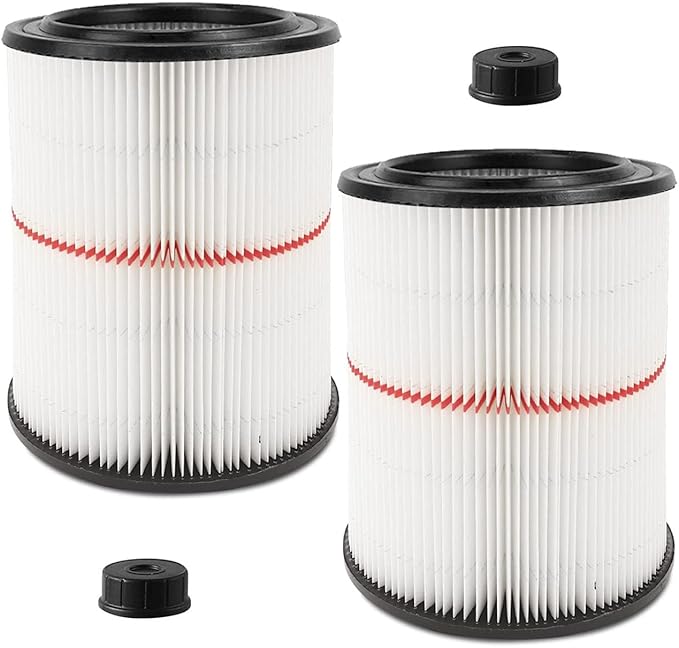 17816 Filter for Craftsman Shop Vac Air Filter, Replacement for Craftsman Wet Dry Vac Filter for Craftsman 9-17816 Vacuum Filter 5 6 8 12 16 Gallon and Larger Vacuum Cleaner 2 Pack
