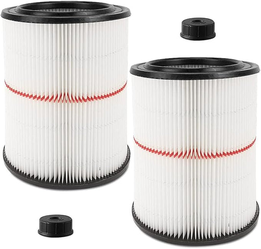 17816 Filter for Craftsman Shop Vac Air Filter, Replacement for Craftsman Wet Dry Vac Filter for Craftsman 9-17816 Vacuum Filter 5 6 8 12 16 Gallon and Larger Vacuum Cleaner 2 Pack