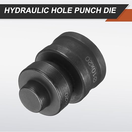 HARFINGTON Hydraulic Hole Punch Die 過10횞20mm Slot Hole 40Cr Steel Electric Punching Kit for CH60 Electric Punching Machine, Black