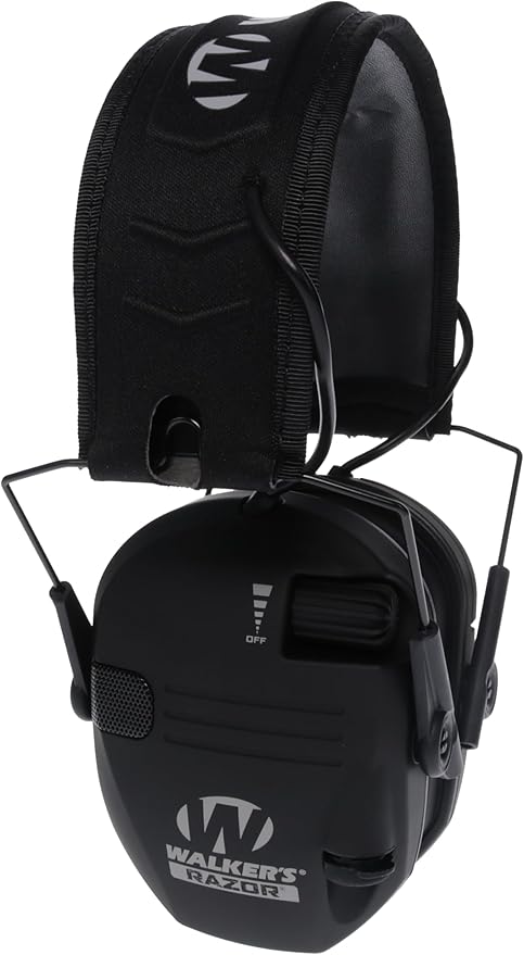 Walker's Razor Slim Ultra Low Profile Compact Design Adjustable Range Shooting Hunting Hearing Protection Electronic Earmuffs