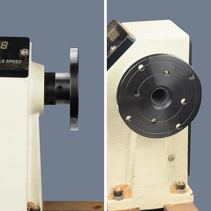 4'' Steel Wood Lathe Faceplate,Faceplate for Wood Lathe,Lathe Face Plate Fit for 1''X8TPI Spindle without Screwchuck