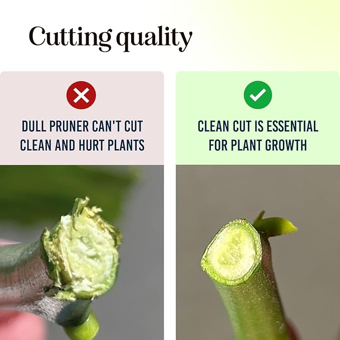 Ultra Sharp Pruning Shears Hedge Clipper ??Cuts 3X Easier, Dual-Size Opening, Weak Hand Arthritis Clippers, Rust-Resistant Pruner, Effortlessly Cuts