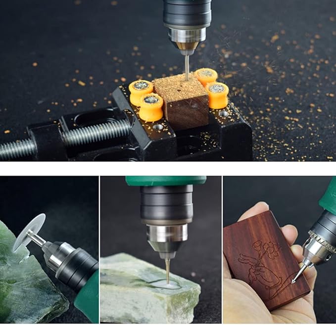260W Rotary Tool Power Die Electric Multi-function Grinder Carver Set, Stepless Variable Speed Adjustment, 31000RPM, Lightweight