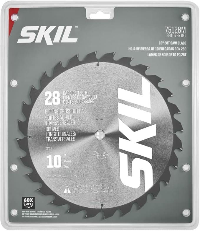 SKIL 10" 28T Saw Blade for SKIL Model TS6307-00/ MS6305-00-75128M