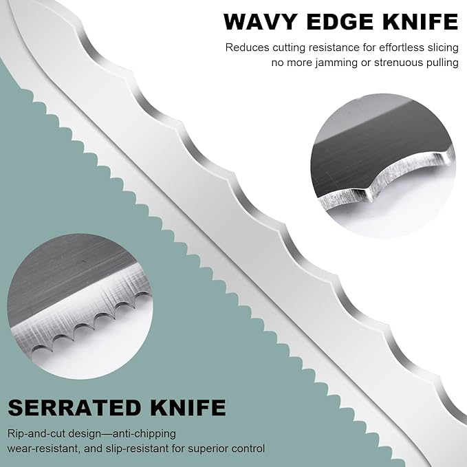 Insulation Knife - Sod Cutter Knife: stainless steel 7.87-Inch sharp blade, double side utility Lawn Repair SAW with Nylon Sheath (red)