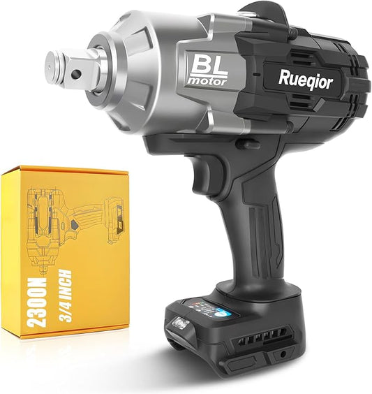 Cordless Impact Wrench 3/4" for DeWalt 20V MAX Battery, Impact Wrench 1700FT-LBS(2300N.m) High Torque Brushless Electric Impact, with 3 Speed Modes Power Impact Driver
