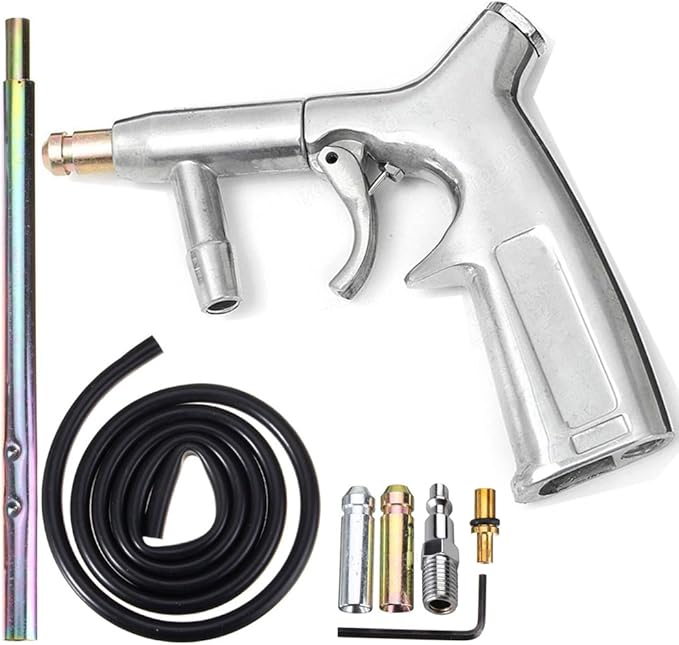 Sand Blaster Gun Kit,Sandblaster Gun for Sandblasting Cabinet Machine Abrasive Blaster with Ceramic Nozzle,Siphon Feed