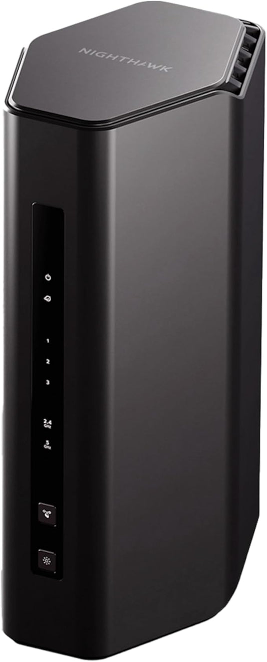 NETGEAR Nighthawk Dual-Band WiFi 7 Router (RS140) - Router Only, BE5000 Wireless Speed (up to 5.0 Gbps) - Covers up to 2,250 sq. ft., 80 Devices - 2.5 Gig Internet Port ??Free Expert Help