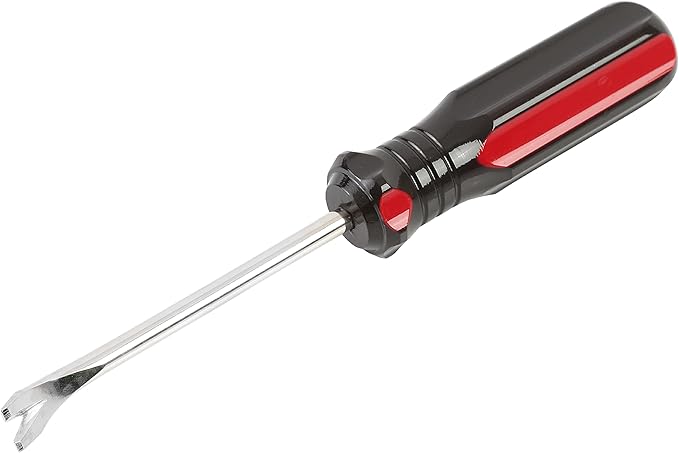GreatNeck TL4C Heavy-Duty Tack Lifter, Chrome Vanadium Steel Nail Remover Tool With Ergonomic Acetate Handle, Ideal for Carpet Tacks, Upholstery, Rivets, Nails, And Pins, Color May Vary