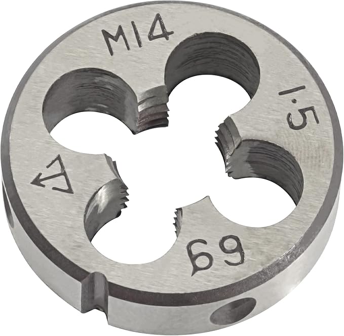 Aceteel M14 x 1.5 Metric Round Die, Machine Thread Die M14 X 1.5mm Right Hand