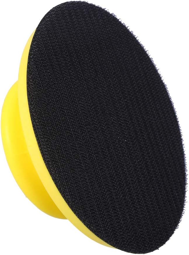 YWBL-WH 5 Inch Hand Sanding Blocks Round Foam Sanding Pad Block Backing Plate for Sanders or Polishers, Sandpaper