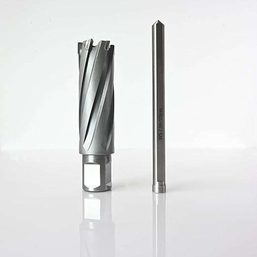 Wind Speed Carbide-Tipped Annular Cutter 15/16" Diameter x 2" Depth with Weldon Shank, High Precision Mag Drill Bit for Magnetic Drill Press, for Hard Material, Stainless Steel, Cast Iron, CT-500