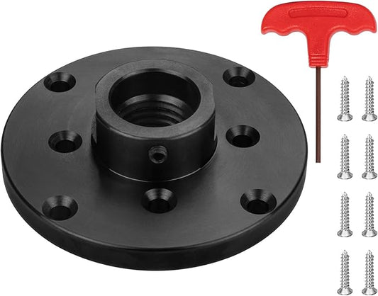 4'' Steel Wood Lathe Faceplate,Faceplate for Wood Lathe,Lathe Face Plate Fit for 1''X8TPI Spindle without Screwchuck