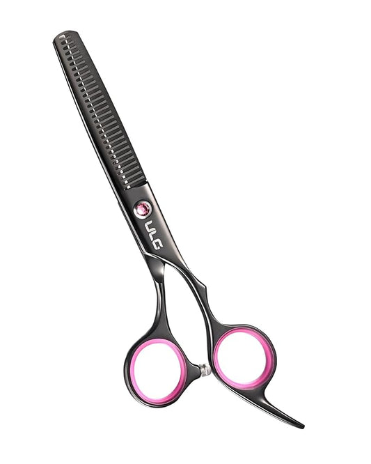 ULG Hair Thinning Scissors Professional Barber?셲 Texturizing Teeth Shears for Hairdressing, Salon and Home Use Thinning Shears for Hair Cutting, Made of Japanese Stainless Steel, 6.5 inch