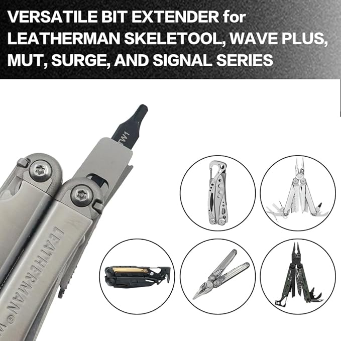 Security Bit Kit Set with Triwing Screwdrivers-TW1/TW2 Bit for Leatherman, Replacement Double-Ended Flat Screwdriver Bits for Leatherman Multi-Tool Accessories,S2 Steel (2Pack)