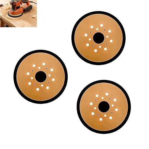 3 Pcs 380278-00 Replacement for Black & Decker Sander Pad N601645 BDERO600 BDERO100 RO100B RO100K TS720 Q800K RO100 RO100 Q800K BT300