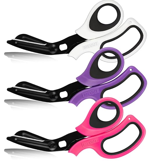 MEUUT 8 inches All Purpose Scissors Multipurpose Heavy Duty Shears, Forged Stainless Steel Utility Scissors Industrial Shears for Household, outdoors, EMT