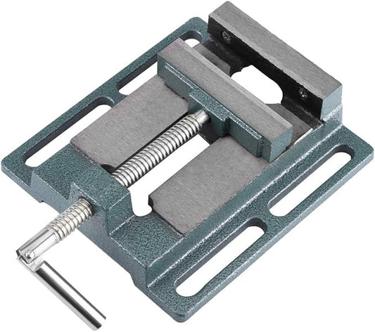 Drill Press Vise, 6" Heavy Duty Cast Iron Opening Size Milling Vice Holder Bench Clamp Woodworking Clamping Vise Machine Bench Top Mount
