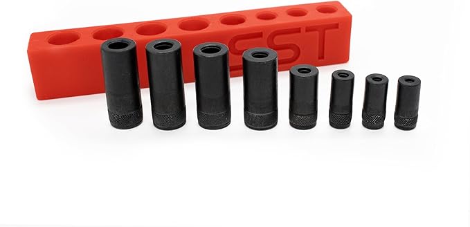 SST - Tap Socket Wrench - 8-Piece Adapter Set - Snug, Secure, & Durable - Easy Storage & Organization - Fits All Number & Fractional M.C.T.I. Standard Taps - Designed in the USA