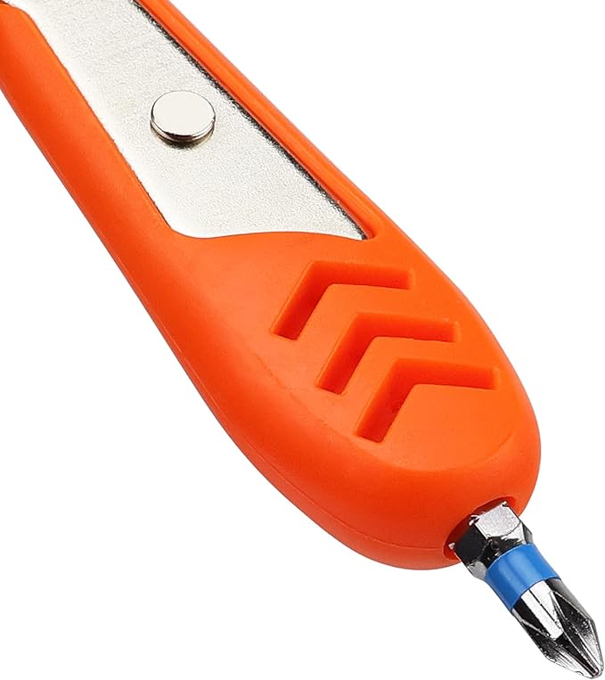 HORUSDY 23pc 1/4" Ultra Low Profile Mini Ratchet Screwdriver Set ??Tamper Resistant Star Bits, 90 Degree Right Angle Offset Reversible Drive Handle, High Torque Close Quarters Tool with Multi Hex Bits