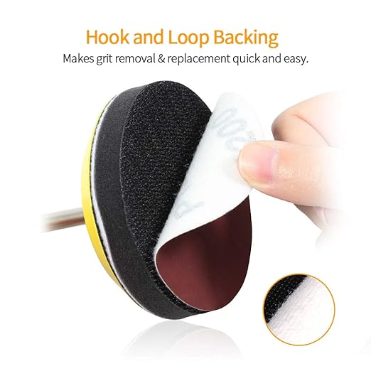 SPEEDWOX Sander Disc 100pc Sanding Hook and Loop Sandpaper 1200 Grit Sanding Discs 3 Inch Sandpaper for Wood Drill Grinder Rotary Tools No Hole