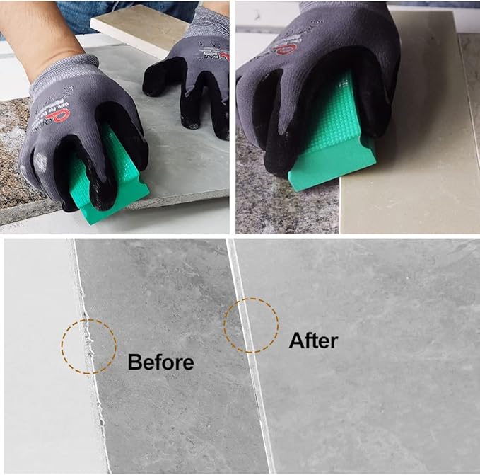 SHDIATOOL Diamond Hand Polishing Pads Foam Back for Granite Marble Stone Ceramic Grinding Pads Sanding Block Grit 800 Pack of 2