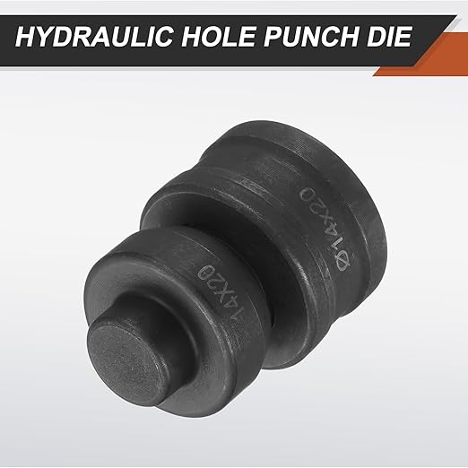 HARFINGTON Hydraulic Hole Punch Die 過14횞20mm Oval Hole 40Cr Steel Electric Punching Kit for CH60 Electric Punching Machine, Black