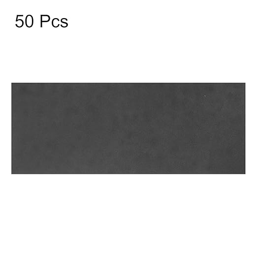 HARFINGTON 50pcs Sandpaper 1000 Grit 9 x 3.6 Inch Waterproof Backing Silicon Carbide Abrasive Wet Dry Sanding Sheets for Wood Finishing, Metal Sanding, Automotive Polishing