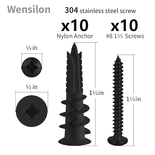 Self-Drilling Drywall Anchors Assortment Kit ??182 Pcs for Concrete, Drywall,sheetrock Anchors竊?and Sheetrock ??Heavy Duty Wall Anchors for Easy Installation, No Drill Bit Required