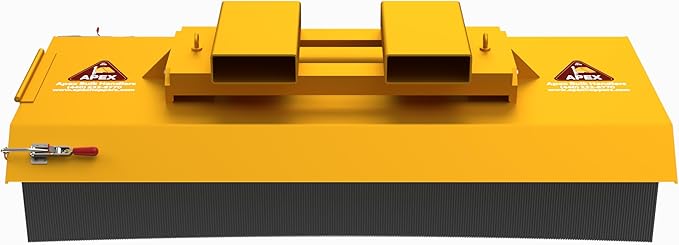 Apex 60?? 6 Row Forklift Broom ??Heavy-Duty 285lbs, Quick-Change Bristles, Durable Steel Frame for Indoor & Outdoor Use ??Ideal for Construction, Manufacturing, Landscaping & More