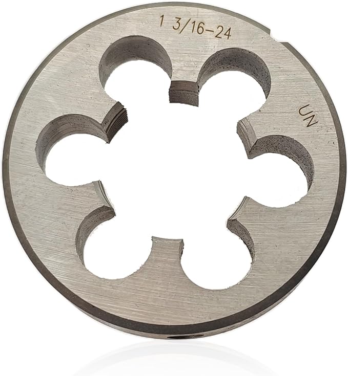Lzcdelyxiao 1-3/16"-24 Die UNS 1-3/16"-24 TPI Right Hand Nominal Diameter 1 3/16" Thread Per Inch 24 Fin Thread Tolerance Grade 2B Right Hand Thread High Speed Steel HSS