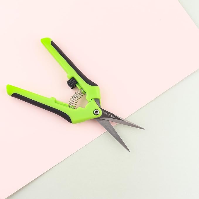 2PCS Ergonomic Spring-Action Scissors,Spring-Loaded Craft Shears with Stainless Steel Blades,for Cutting Intricate Details and Tight Patterns for People with Arthritis or Limited Hand Strength