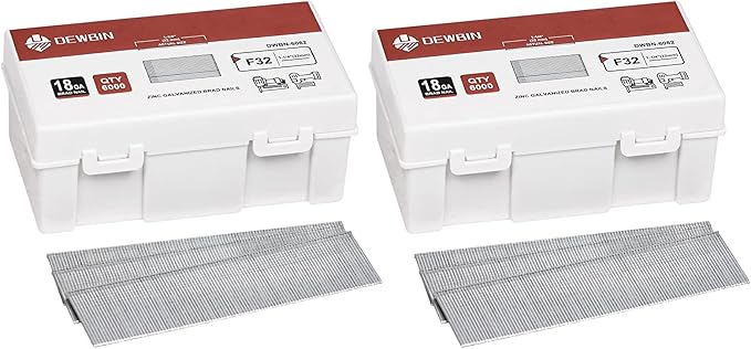 18 Gauge Brad Nails, 12000 Counts 1-1/4-inch 18 GA Brad Nails, Galvanized Nails for Nail Gun, Finishing Nail Gun Nails for Pneumatic, Electric Brad Nailer Gun