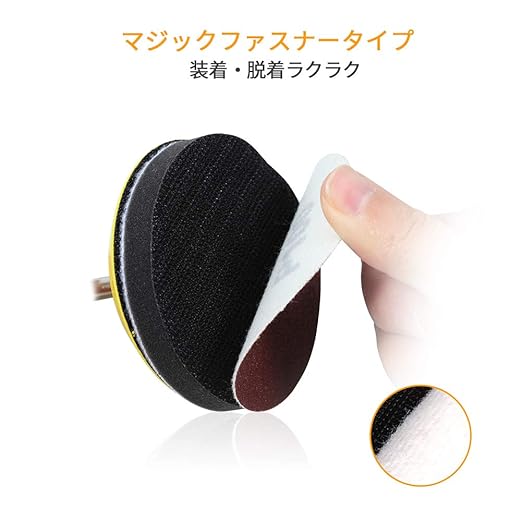 SPEEDWOX 100pcs Sanding Discs 3 Inch Sandpaper 100 Grit Hook and Loop Sanding Discs for Drill Grinder Rotary Tools No Hole