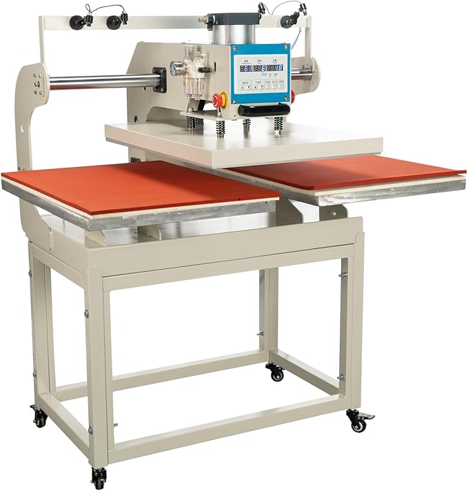 20?쓝28??Commercial Heat Press Machine, Pneumatic Up Sliding, for T-Shirts Garments Bag Textile Curtain, Digital Industrial Sublimation Printer for Sublimation Vinyl Heat Transfer Projects