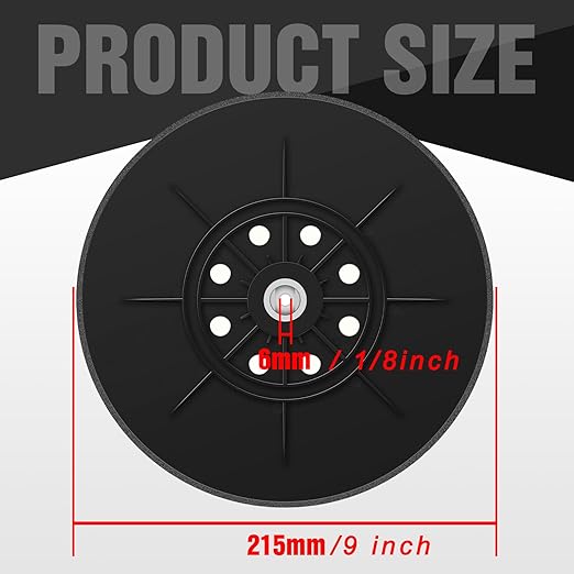 9 Inch 8 Holes Sander Pad Hook and Loop Drywall Backing Pad