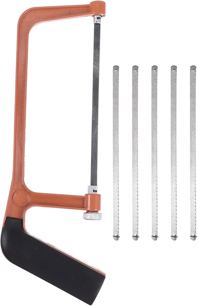 Angoily Mini Hacksaw for Kids Comfortable Grip Hand Saw for Woodworking Small Junior Hacksaw Tool for Diy Projects and Crafts